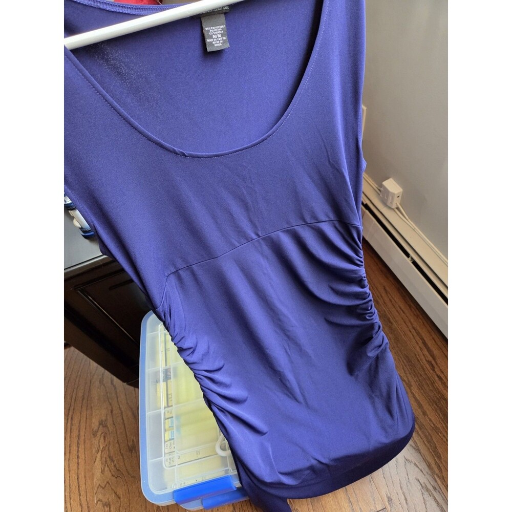 Moda International (Victoria's Secret) Women's Dark Purple Stretch Dress, Medium